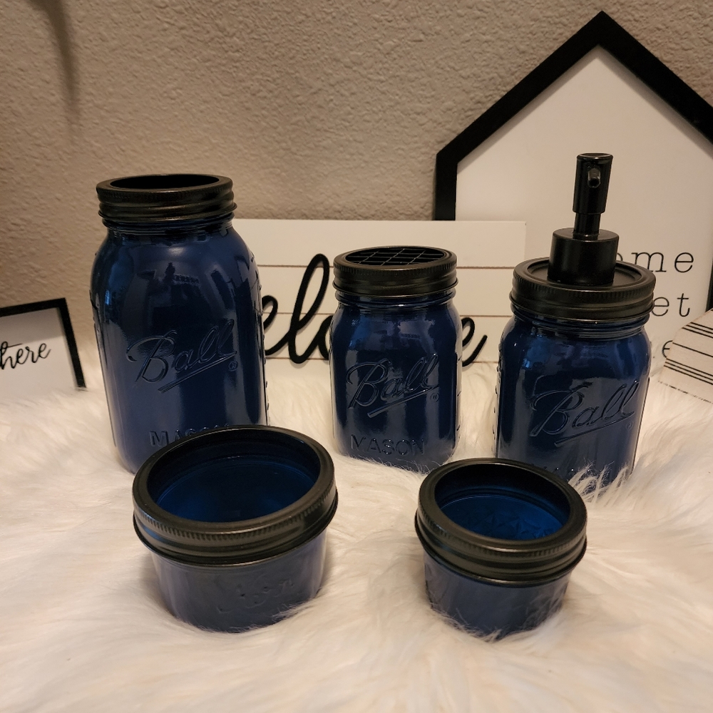 New Bathroom mason jar decor